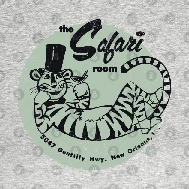 Vintage the Safari Room Nite Club New Orleans by StudioPM71